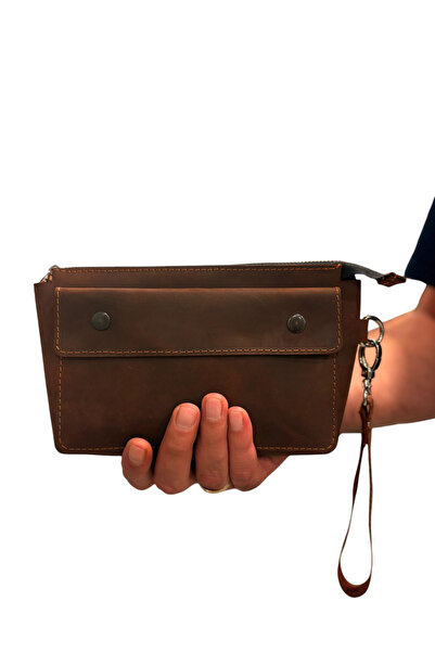 DEDE ERKEK EL ÇANTASI HAKİKİ CRAZY DERİ