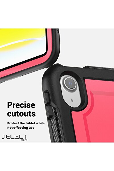 SELECT Shockproof Case for iPad 9th Generation 10.2-inch - Child-Safe Design with 360-Degree Rotating Stand and Thermoline