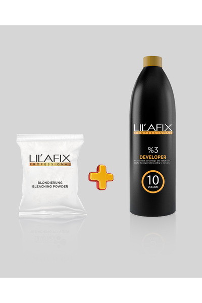 Lilafix Professional Lilafix 2'li Paket Oryal Beyaz 500 gr - Oksidan 1000 ml 10V