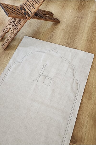 CG HOME Seccade Natural Düz -Ç3- Broderie Moale umplută interioară 70x115