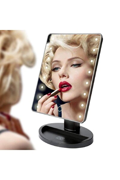 Primo Plus LED Light Portable Makeup Mirror Black