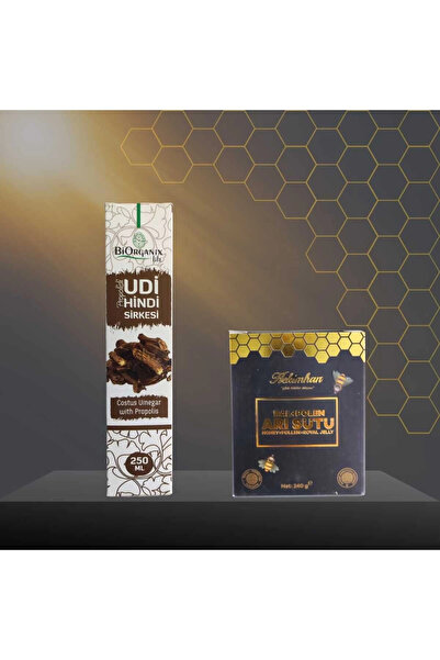 Çare Burada Propolisli Udi Hindi Sirkesi 250 ml ve Bal Polen Arı Sütü 240 gr