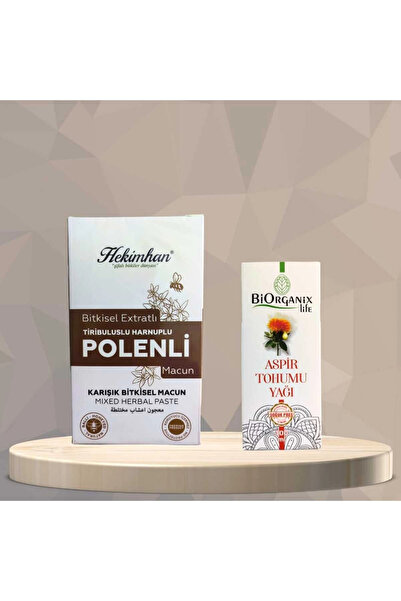 Çare Burada Tiribuluslu Harnuplu Polenli Macun 420 gr ve Aspir Tohumu Yağı So...