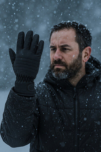 Suyutti Erkek Su Geçirmez Eldiven içi peluş kaplı