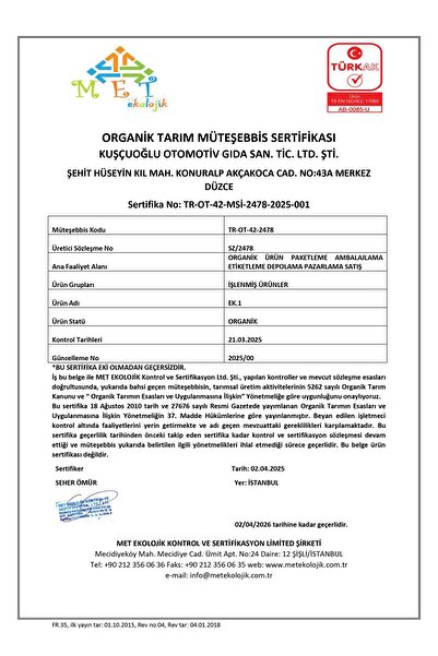 White Organic Organik Tam Çavdar Unu 500 gr