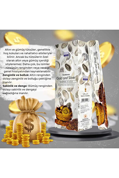 Çare Burada Gold and Silver Zenginlik Tütsüsü 20 Çubuk