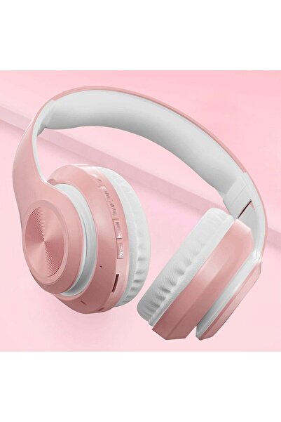 Torima P68 Bluetooth Kablosuz Stereo Kulaklık Pembe