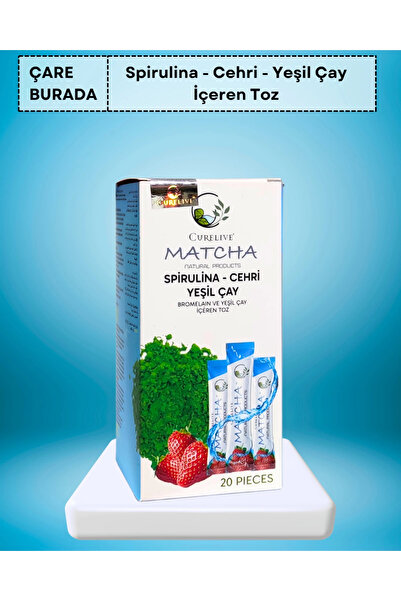 CURELIVE Matcha (Spirulina, Bromelain, Cehri, Yeşilçay)