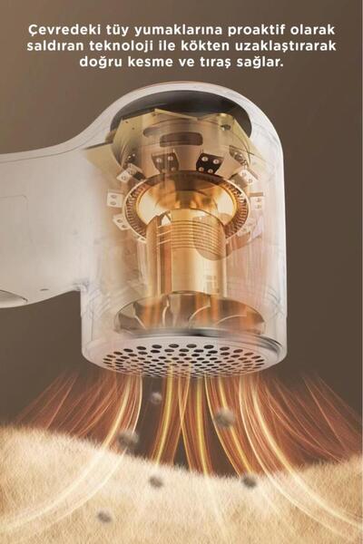 Torima Dijital Ekranlı M118 Exstra Bıçaklı Şarjlı Tüy Temizleme ve Tiftik Temizleme Makinesi