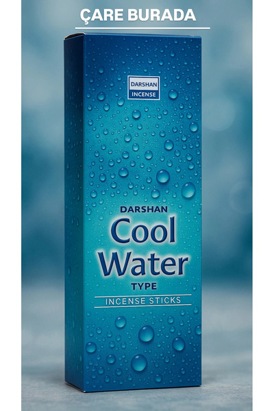 Çare Burada Darshan Incense - Cool Water 20'li Çubuk Tütsü