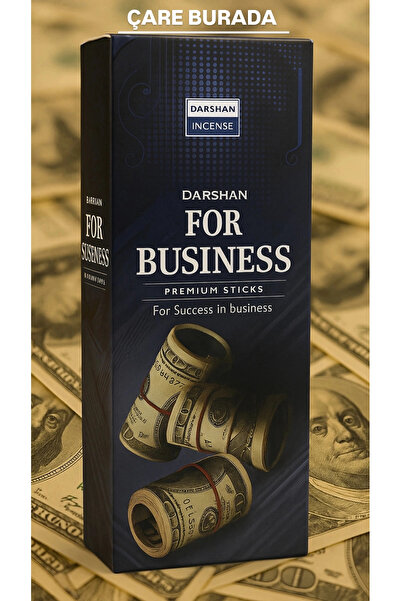 Çare Burada Darshan Incense - For Business 20'li Çubuk Tütsü (Müşteri & Bollu...