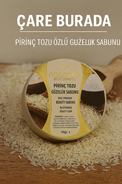 Çare Burada Naumed Biocosmetic - Pirinç Tozu Özlü Güzellik Sabunu