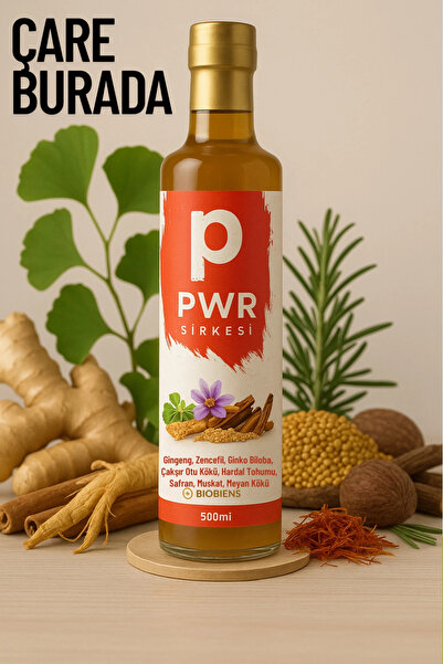 Çare Burada Ginseng & Meyan Kökü & Safran Sirkesi 500 ml (Muskat, Çakşır Otu ...
