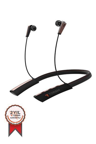 Torima Bluetooth Kulaklık Kulak İçi Boyuna Asılabilir Kablosuz Kulaklık TB01 Siyah
