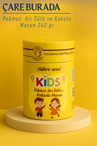 Çare Burada Kids Macun 240 gr (Pekmez, Arı Sütü & Kakao)