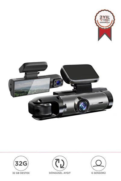 Torima TA-09 Siyah Ön ve İç Kameralı 1080P Gece Görüşlü Geri Görüş Araç Kamerası
