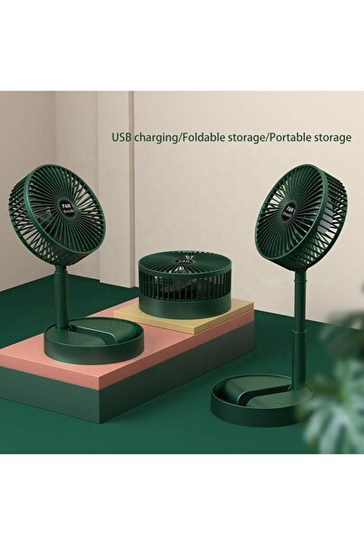 Torima F-06 Taşınabilir Şarjlı Fan 3 Kademeli Vantilatör Klima Soğutucu Fan Yeşil