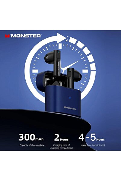 MONSTER Airmars XKT03 Kablosuz Kulaklık Mavi
