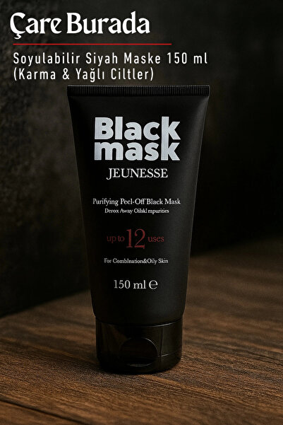 Çare Burada Jeunesse - Soyulabilir Siyah Maske 150 Ml (Karma & Yağlı Ciltler)