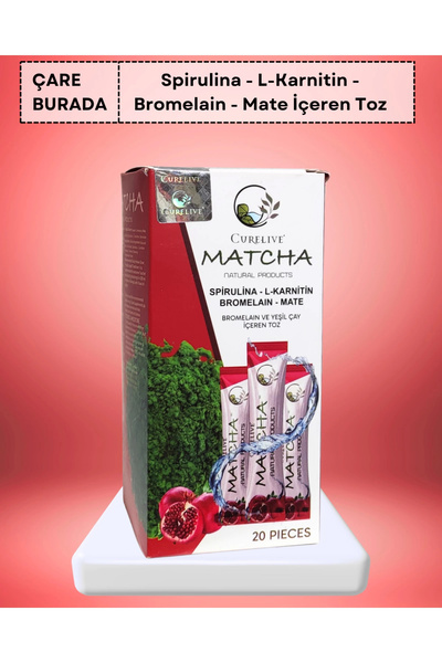 Çare Burada Matcha (Spirulina, L-Karnitin, Mate, Bromelain)