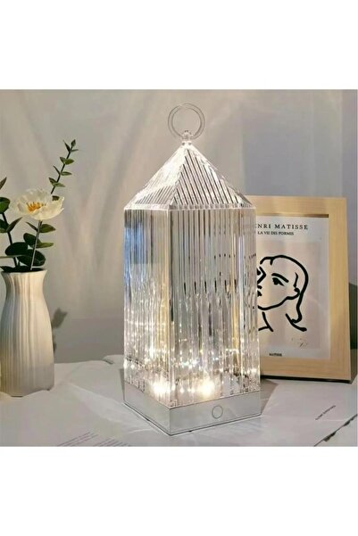 Torima Kristal Elmas 16 Renkli Masa Lambası Led Işıklı Kumandalı Akrilik Gece Lambası LW19