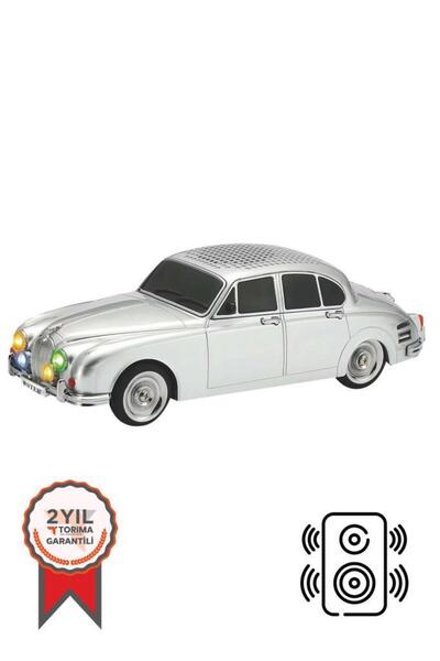 Torima Bluetooth Hoparlör Retro Araba Tasarımlı Speaker WS-596 Gümüş