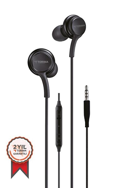 Torima Kablolu Kulaklık Jack Girişli Kulak İçi Kulaklık S10 Siyah