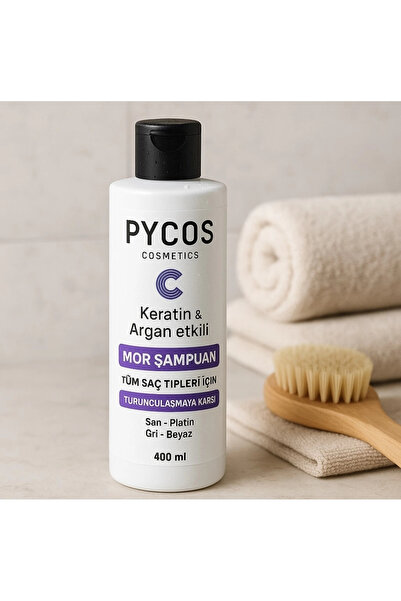 Çare Burada PYCOS Keratin + Argan Etkili Mor Şampuan – 400 ml
