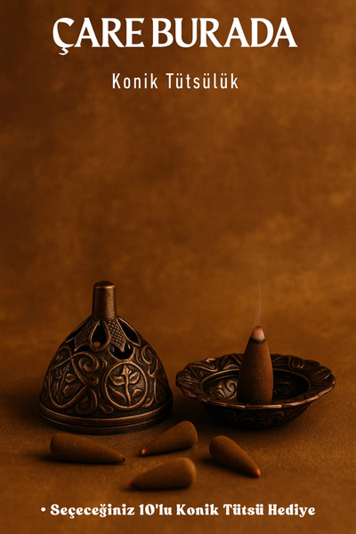 Çare Burada Konik Tütsülük (Seçeceğiniz 10'lu Konik Tütsü Hediye)