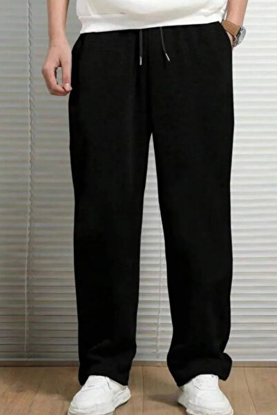 EXSPORT Ανδρική μαύρη ίσια φούτερ