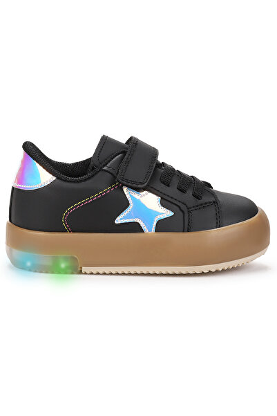 Kiko Kids Rena Günlük Cırtlı Işıklı Kız Bebek Spor Ayakkabı