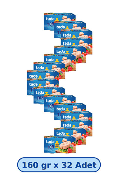 Tada Ayçiçek Yağlı Klasik Ton Balığı 160 gram 32 li Paket - Doğal Lezzet