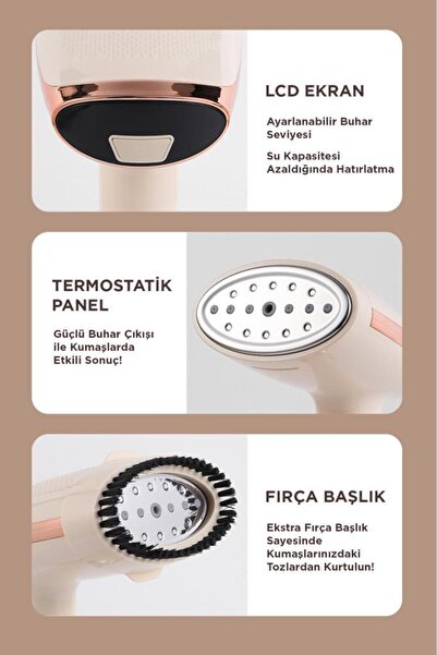 Torima Ky-003 Black Steam Wrinkle Remover 1500W Portable Travel Size Vertical Iron