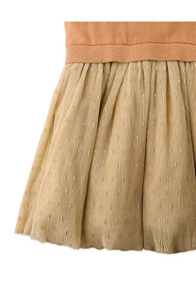 Gingersnaps Girls' Short Sleeve Dress with Front Bow Design