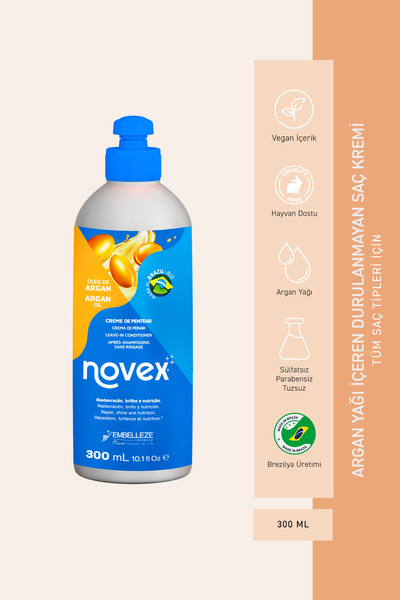 NOVEX Argan Oil - Yıpranmış Ve Işlem Görmüş Saçlar Için Durulanmayan Saç Bakı...