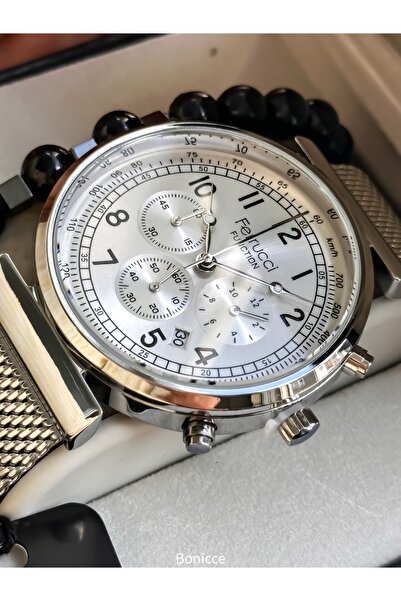 Ferrucci Function Erkek Tasarım Kol Saati+bileklik Hediyeli