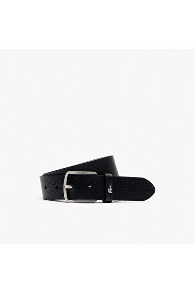 Lacoste Classic Erkek Deri Siyah Kemer