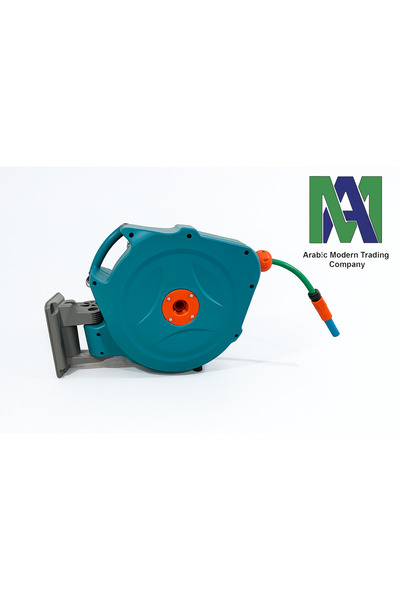 Unbranded/Generic بكرة مع خرطوم 20 متر قابل للسحب أوتوماتيكيا + مسدس رش هدية
