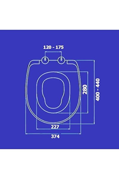NKP 0340 Unıversal Çocuk Yetişkin Amortisörlü Klozet Kapağı Thermoplast Yavaş Kapanan Klozet Kapağı