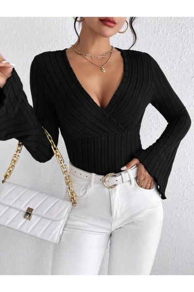 bemmoda Női 3 színű szett, 3 darabos, csíkos mintás pamut spanyol ujjú blúz