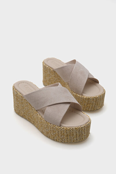 Capone Outfitters Vina Platform Σαμπό Γυναικείο με Διαγώνια Λωρίδα