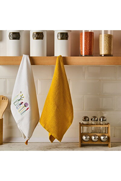 Evidea Soft Flo 2'li Mutfak Havlusu - Renkli - 40x60 cm