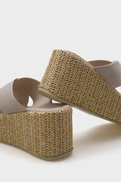 Capone Outfitters Vina Platform Σαμπό Γυναικείο με Διαγώνια Λωρίδα