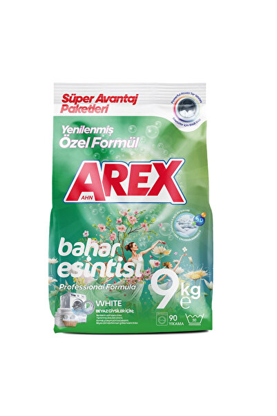 AREX "büyük Ekonomi Paketi ; Toz Çamaşır Deterjanı, Sık Yıkananlar 9KG + Beyazlar İçin 9KG