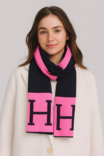 Sebir Moda Eșarfă tricotată cu două fețe cu model H