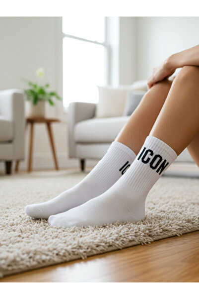 AKSU ÇORAP Icon Yazılı Tenis Spor Çorap