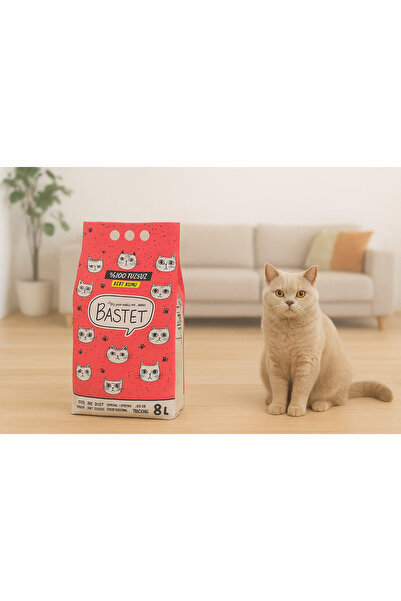 ORGANİKANNELER Natural Bastet Ada Petshop Bastet Natural Tozsuz Kedi Kumu 8 L...