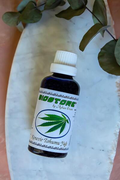 Biostore Soğuk Sıkım Hemp Seed Kenevir Tohumu Yağı 50 ml