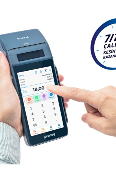 propay P1000 Ecr Android Yazarkasa Pos 4g ve Wifi (Kurulum yapıp gönderiyoruz