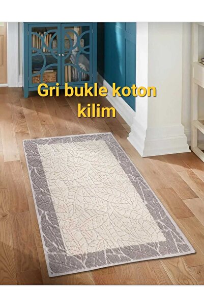 aktartekstil BUKLE %100 PAMUKLU KİLİM DOĞAL